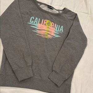 Volcom Heather Girls Gray Sweatshirt